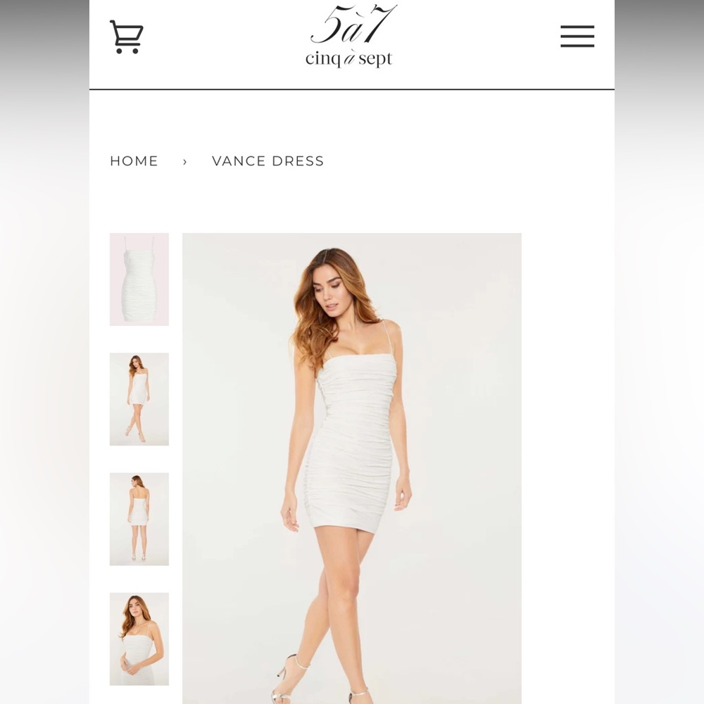 Cinq a Sept Vance Dress White Size 4